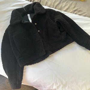 Lululemon Textured Fleece Button Jacket